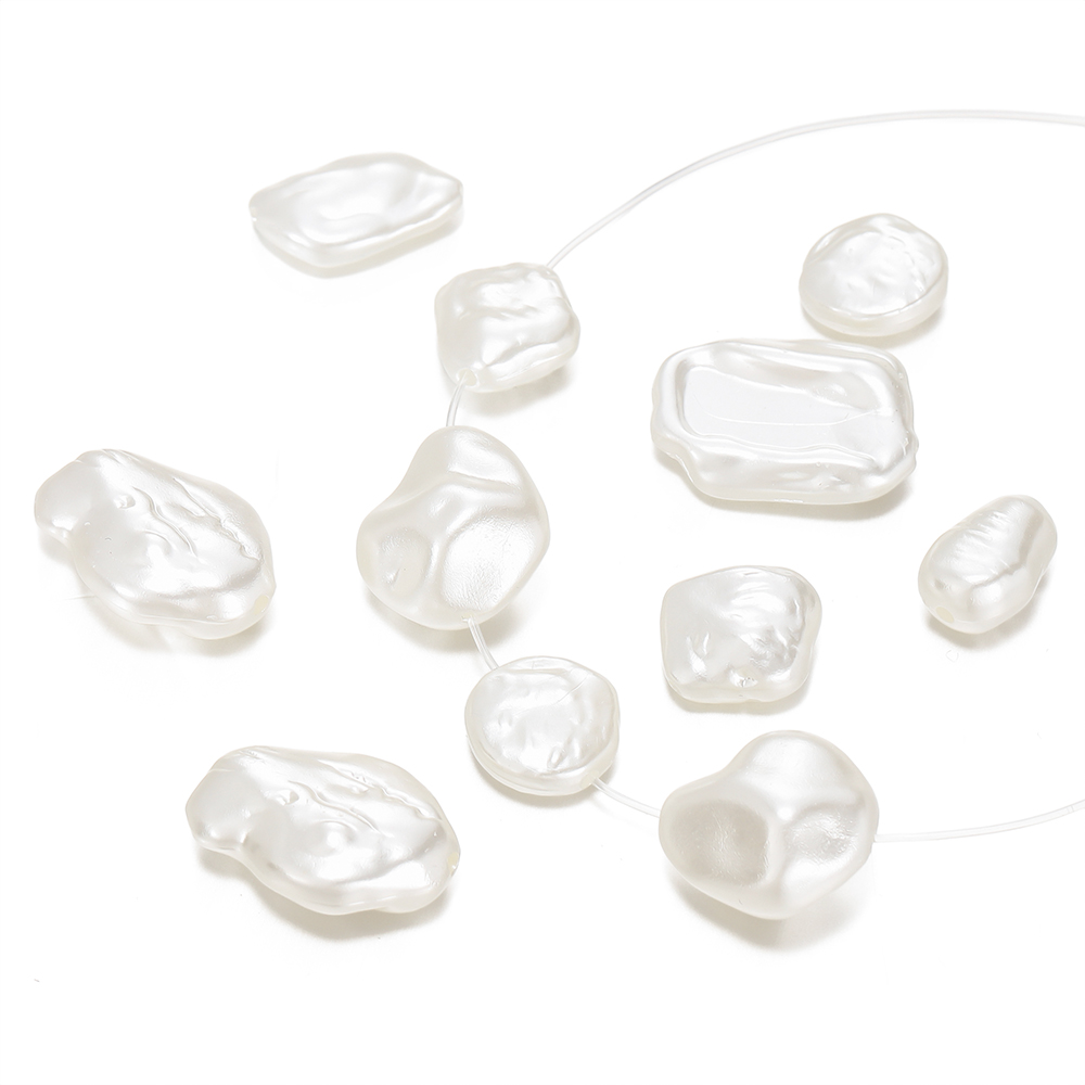 Pearl Stud Earrings - 10 adet/grup barok tarzı ABS inci