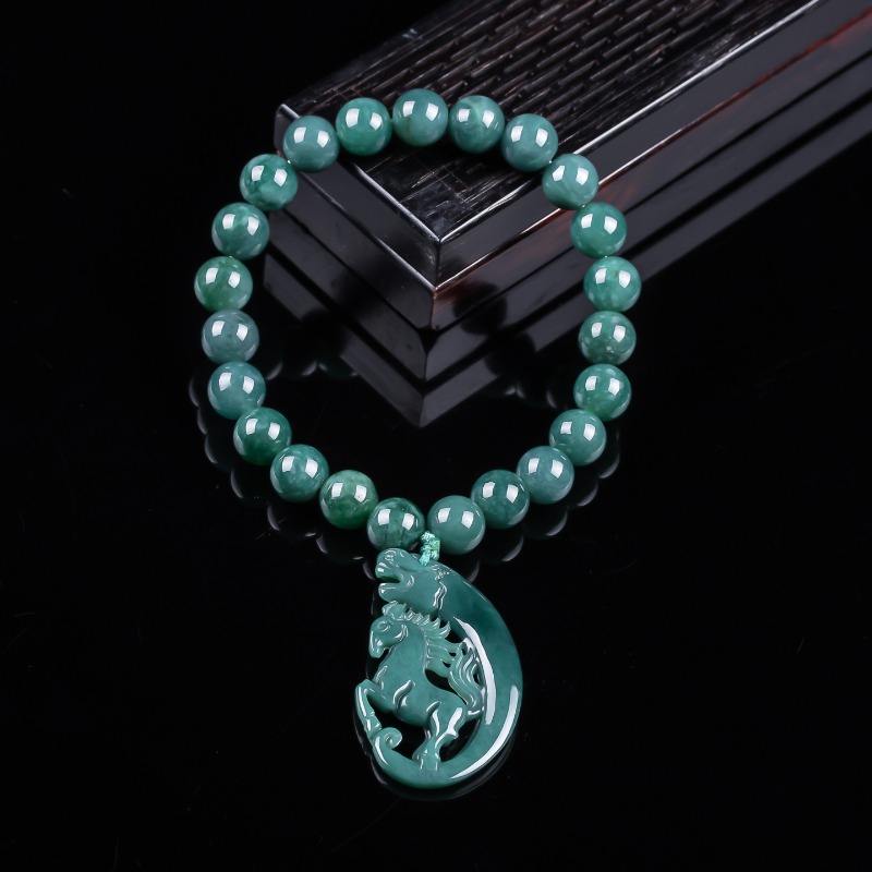 Jewelry & Watches Spółka Z Ograniczoną Odpowiedzialnością - Doğal Yeşim Mavisi Su Zodyak Atı