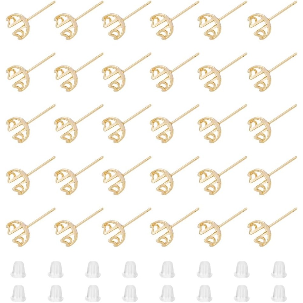 Pearl Stud Earrings - 30 Adet Küpe Montaj Aparatı 4