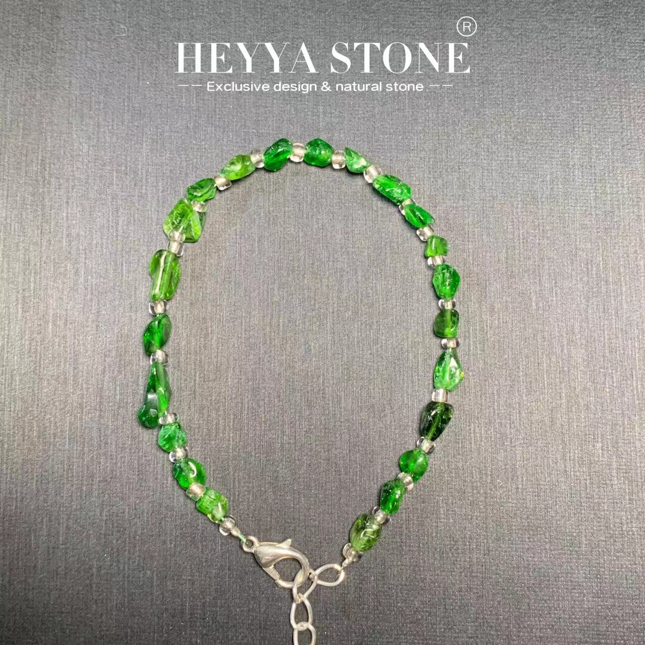 Gemstone Bracelet Healing - HEYYA TAŞ Doğal Diyopsit Bilezik Enerji