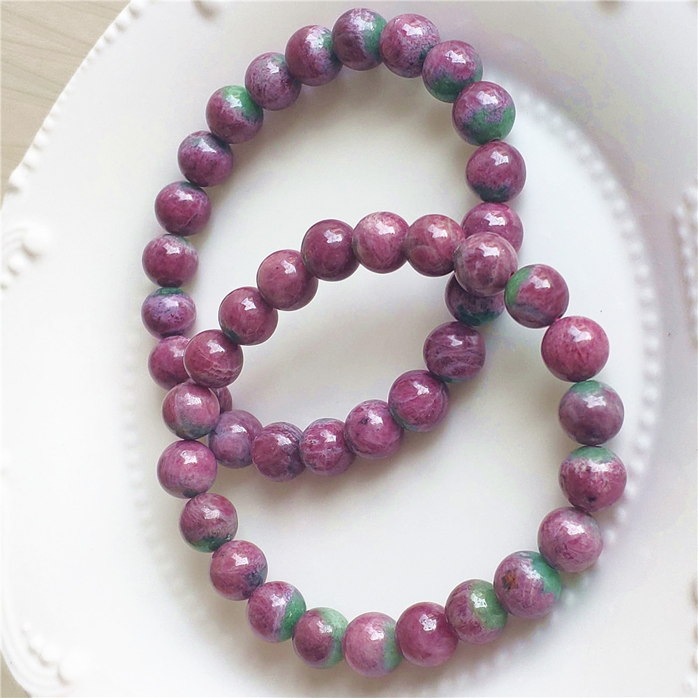 Gemstone Bracelet Healing - Doğal Kırmızı Yakut Taş Bilezik Yıldız