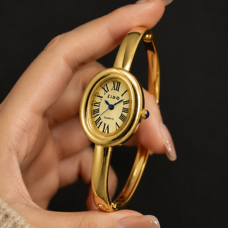 Jewelry And Watches Luxury Brand - Zarif kadın saati Vintage Oval Kadran