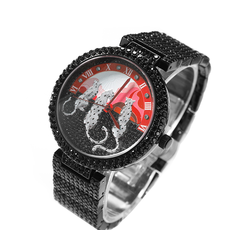 Jewelry And Watches Luxury Brand - Erkek Saatleri Güneş ve leopar desenli