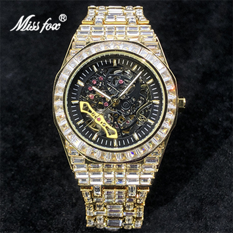 Jewelry And Watches Luxury Brand - Mekanik Mens saatler MISSFOX marka lüks