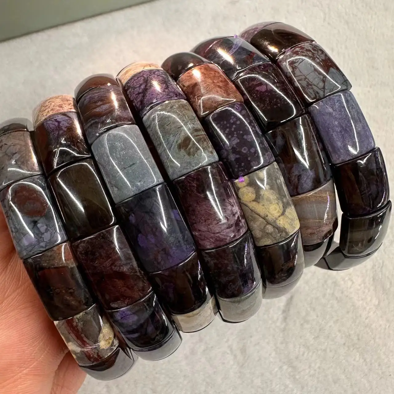 Gemstone Bracelet Healing - AAA Doğal Sugilite Bilezik 10*13mm Taş