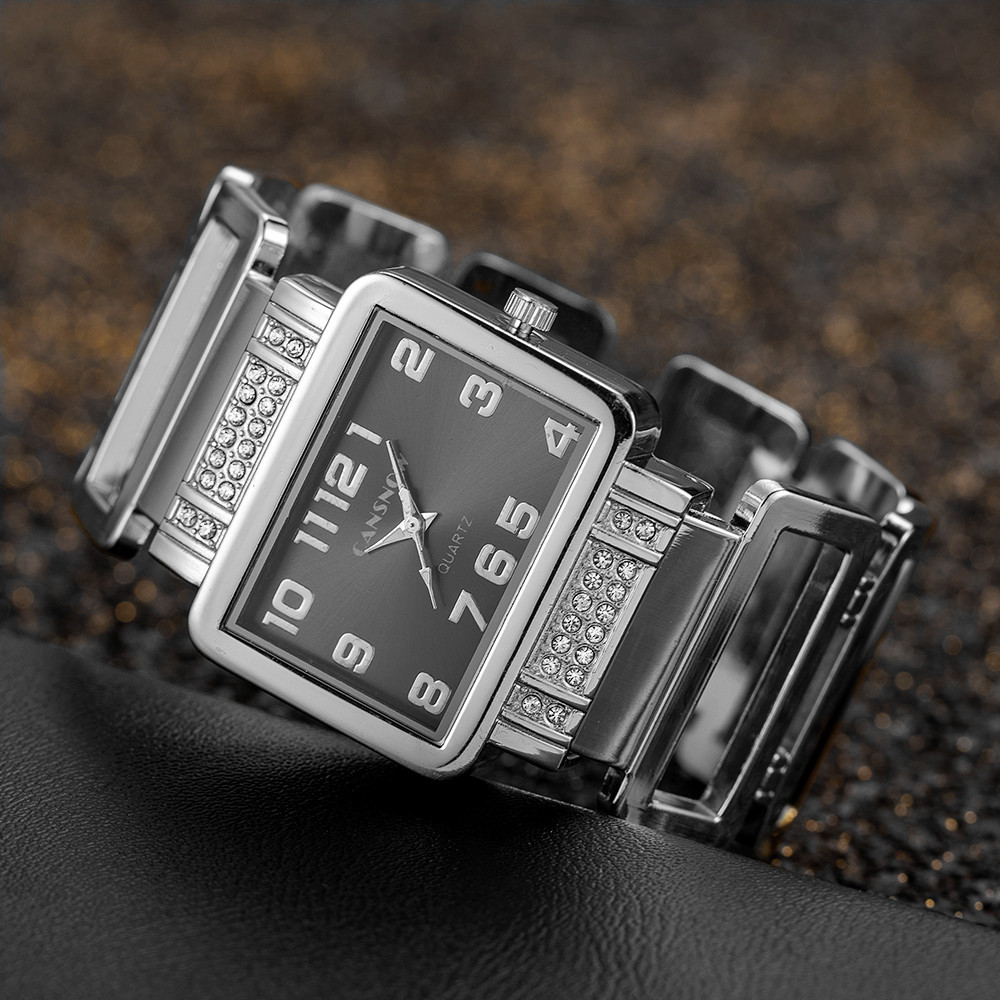 Cansnow Dikdörtgen Bayanlar Ko - Jewelry Watches Silver incelemesi ve fiyatı