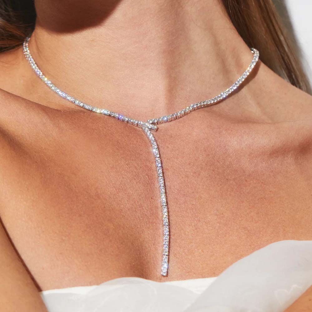 Stonenfans Uzun Y Şekilli Keme - Crystal Choker Necklace incelemesi ve fiyatı