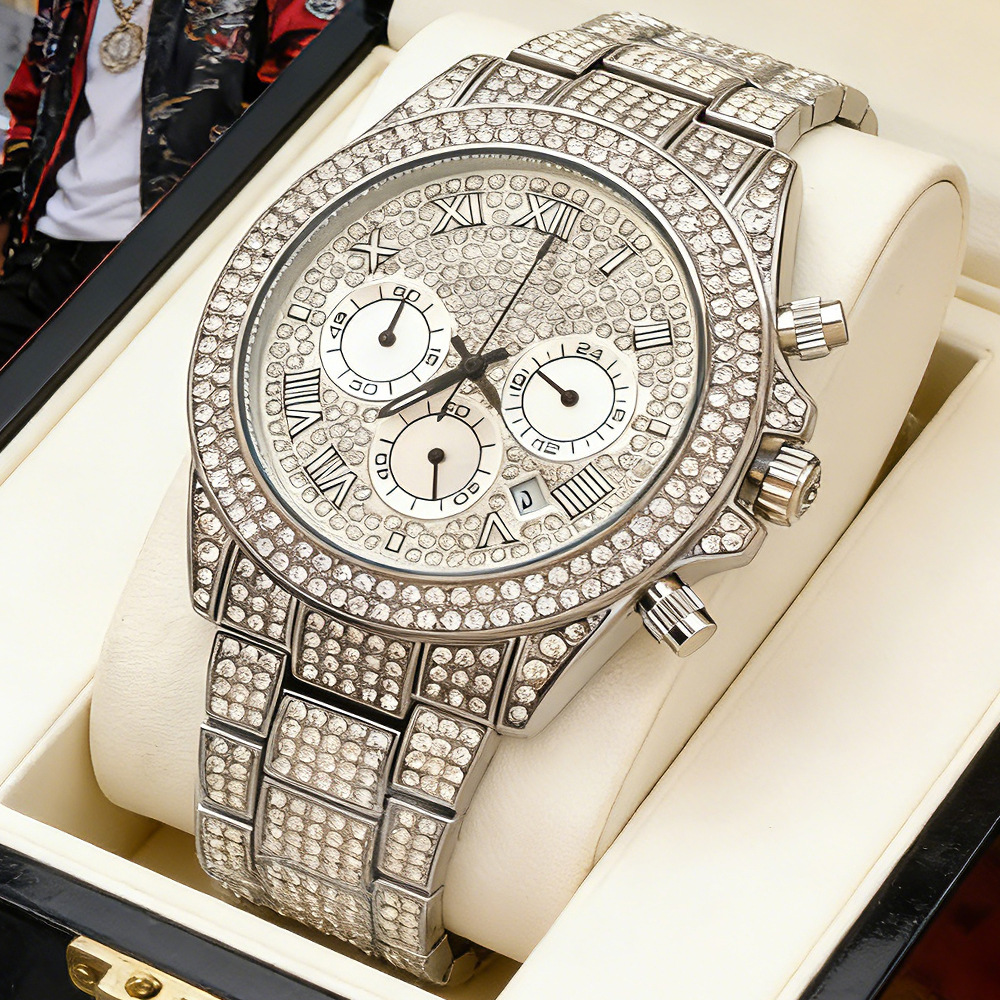 Logo Yok Gümüş Altın Tam Elmas - Jewelry And Watches Luxury Brand incelemesi ve fiyatı