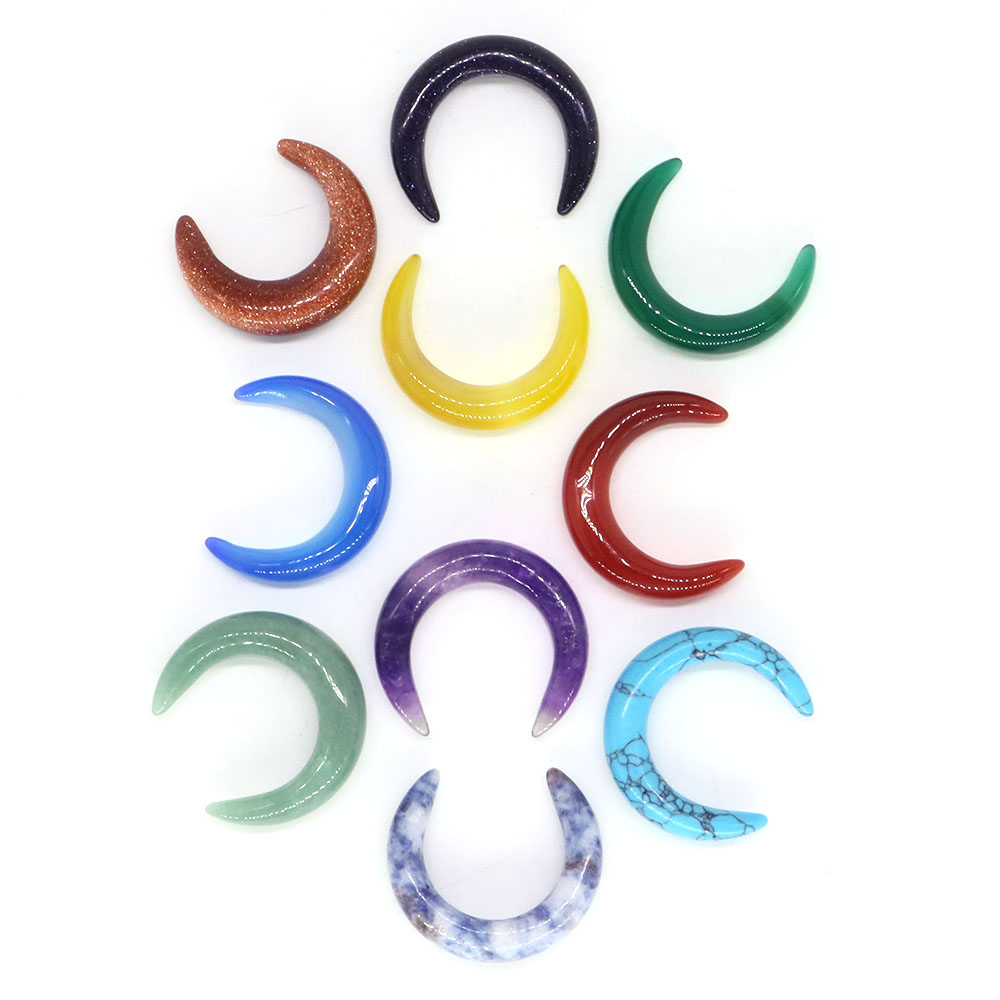 30mm hilal ay şekli doğal kris - Gemstone Bracelet Healing incelemesi ve fiyatı