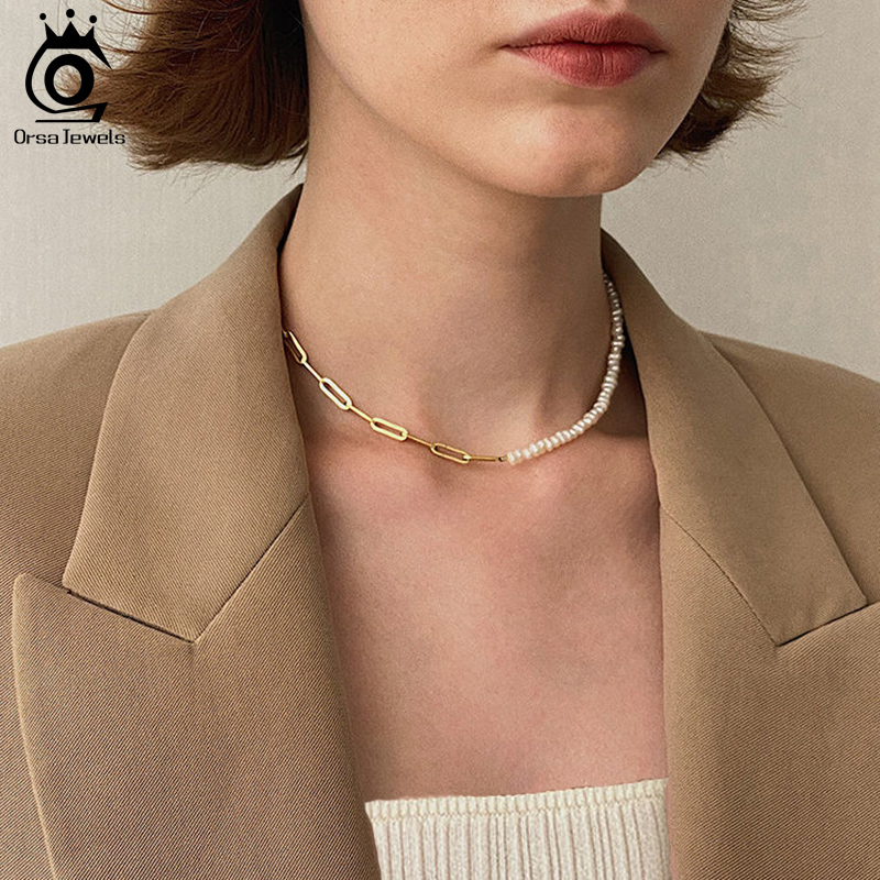 ORSA JEWELS Yarım Inci Zincir  - Crystal Choker Necklace incelemesi ve fiyatı