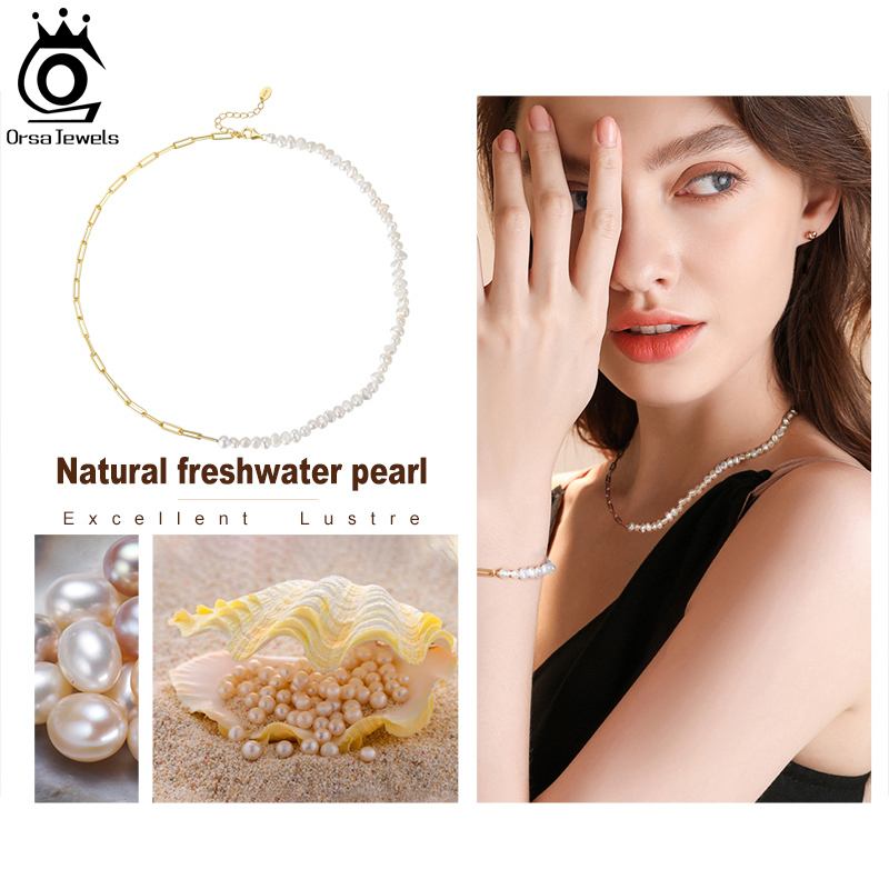 ORSA JEWELS Yarım Inci Zincir  - Crystal Choker Necklace incelemesi ve fiyatı