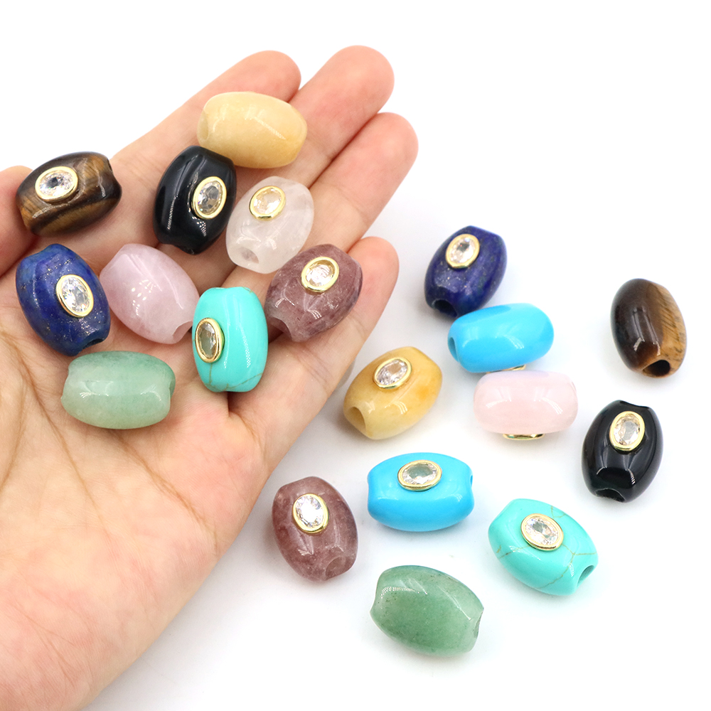 Doğal Taş Büyük Delikli Düz Ko - Gemstone Bracelet Healing incelemesi ve fiyatı