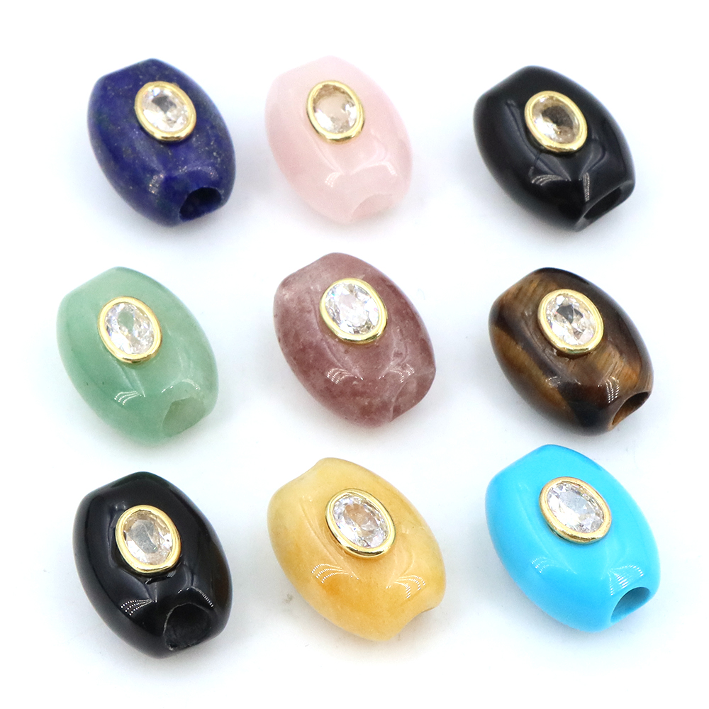 Doğal Taş Büyük Delikli Düz Ko - Gemstone Bracelet Healing incelemesi ve fiyatı