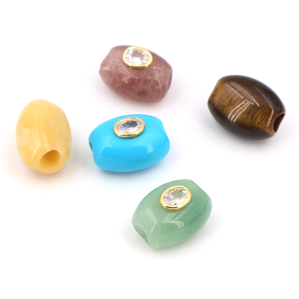 Doğal Taş Büyük Delikli Düz Ko - Gemstone Bracelet Healing incelemesi ve fiyatı