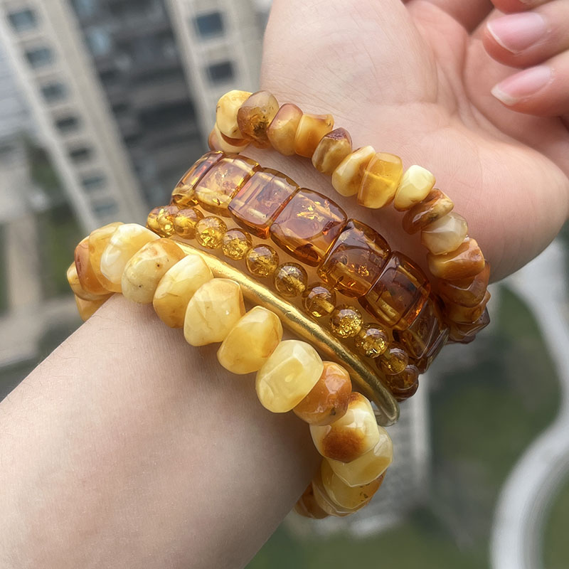 100% Gerçek Sarı Amber Bilezik - Gemstone Bracelet Healing incelemesi ve fiyatı