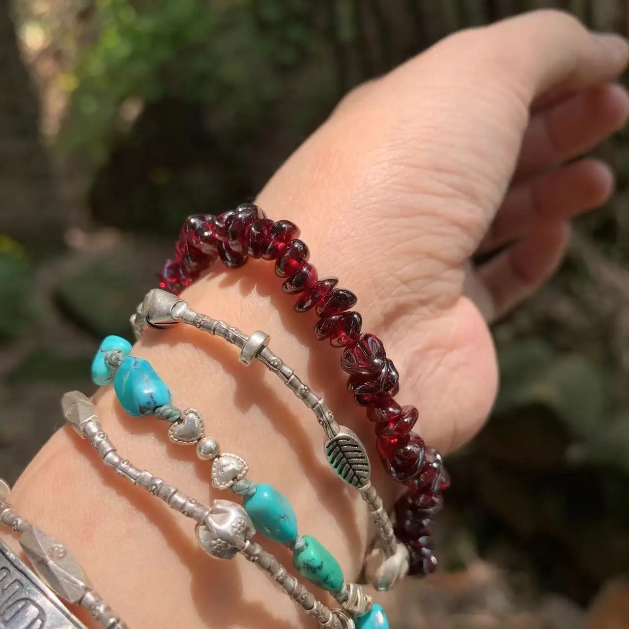 Doğal Garnet Bilezik Kadın Kri - Gemstone Bracelet Healing incelemesi ve fiyatı