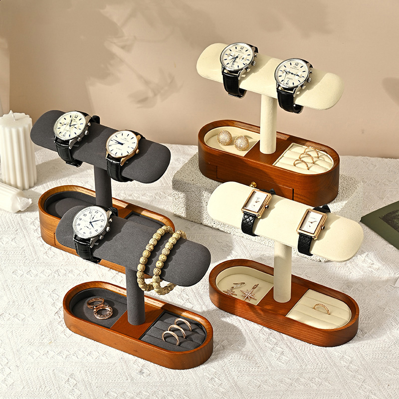 Oirlv katı ahşap saat organiza - Jewelry And Watches Box incelemesi ve fiyatı