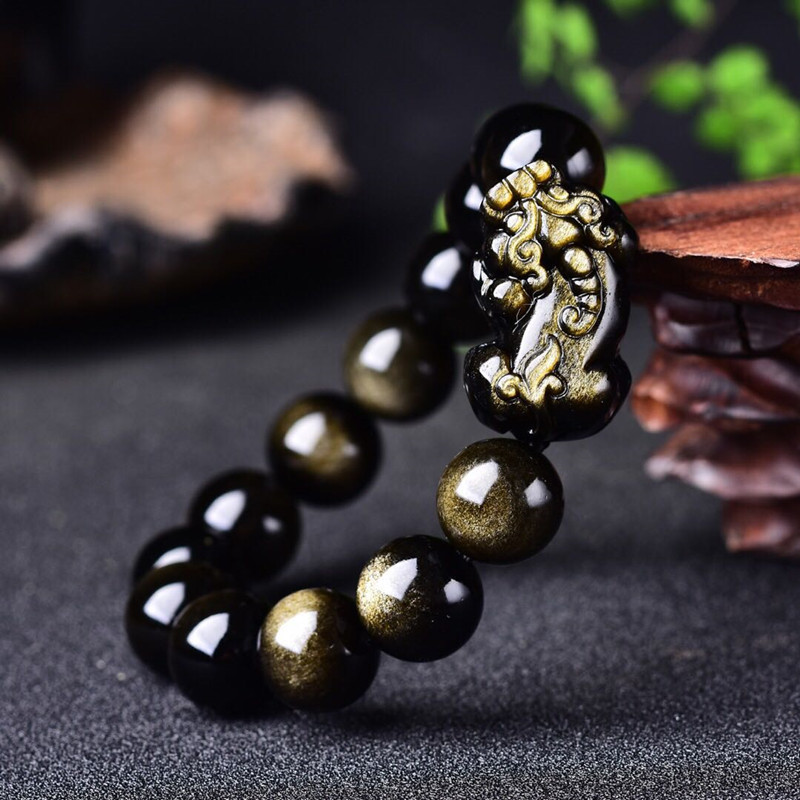 Doğal Altın Obsidyen Bilezik E - Gemstone Bracelet Healing incelemesi ve fiyatı