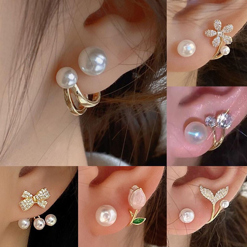 925 Gümüş Iğne Kore Moda Inci  - Pearl Stud Earrings incelemesi ve fiyatı