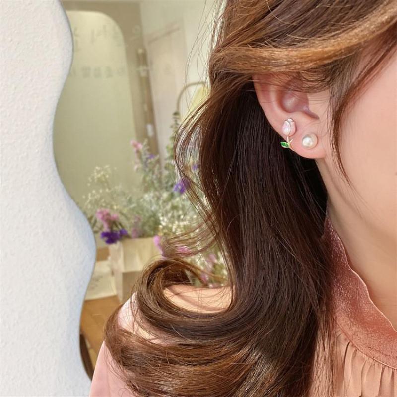 925 Gümüş Iğne Kore Moda Inci  - Pearl Stud Earrings incelemesi ve fiyatı