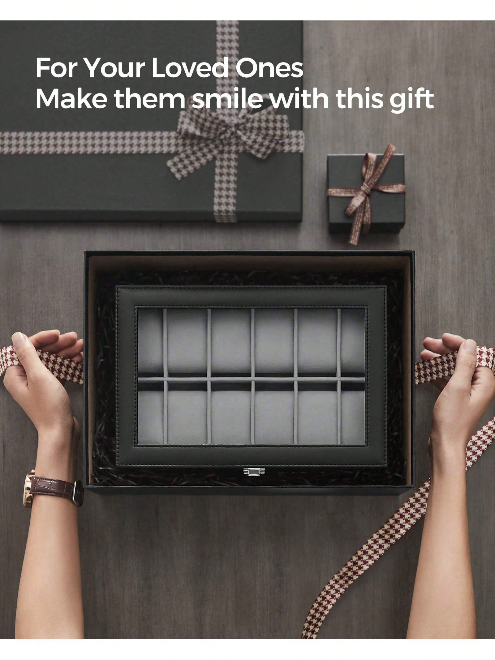 12 Yuvalı Kilitlenebilir Saat  - Jewelry And Watches Box incelemesi ve fiyatı