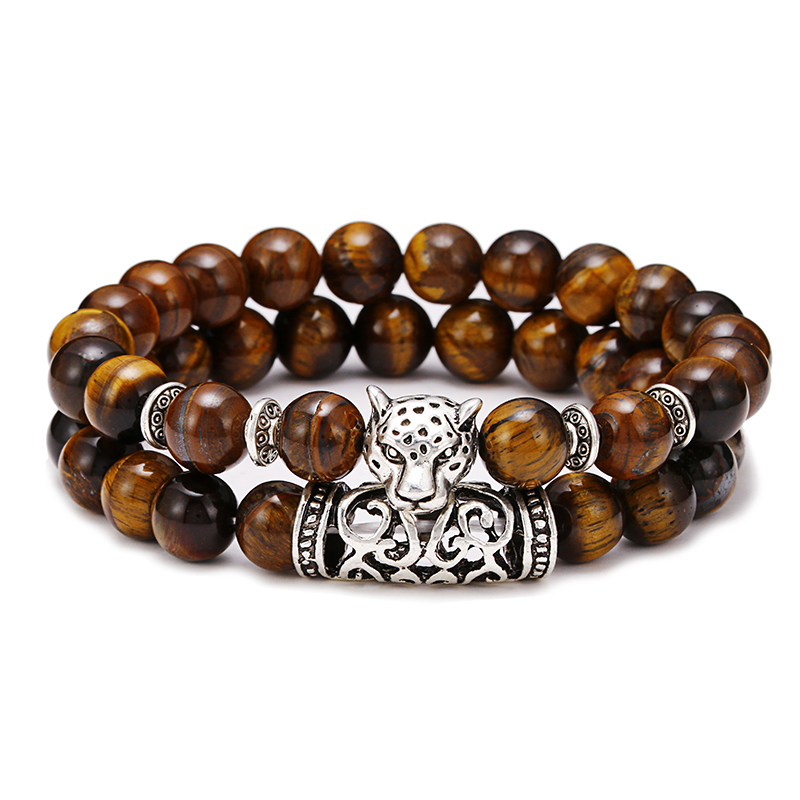 Premium 2 adet/takım Leopar Bo - Gemstone Bracelet Healing incelemesi ve fiyatı