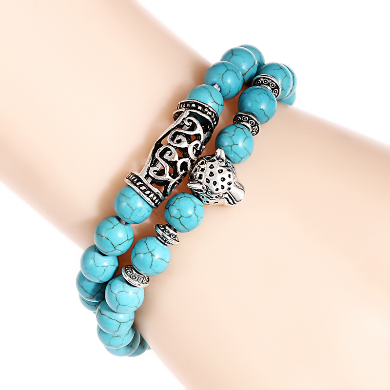 Premium 2 adet/takım Leopar Bo - Gemstone Bracelet Healing incelemesi ve fiyatı