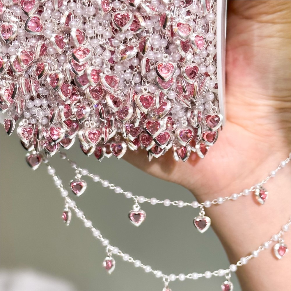 0.5 Metre/1 Metre Pembe Krista - Crystal Choker Necklace incelemesi ve fiyatı