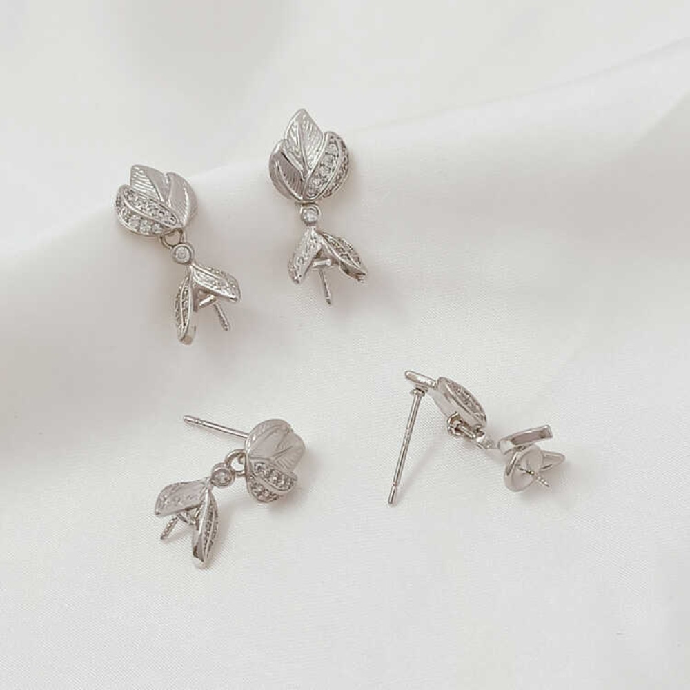 14K Mikro-zirkonyum Barok Fırç - Pearl Stud Earrings incelemesi ve fiyatı