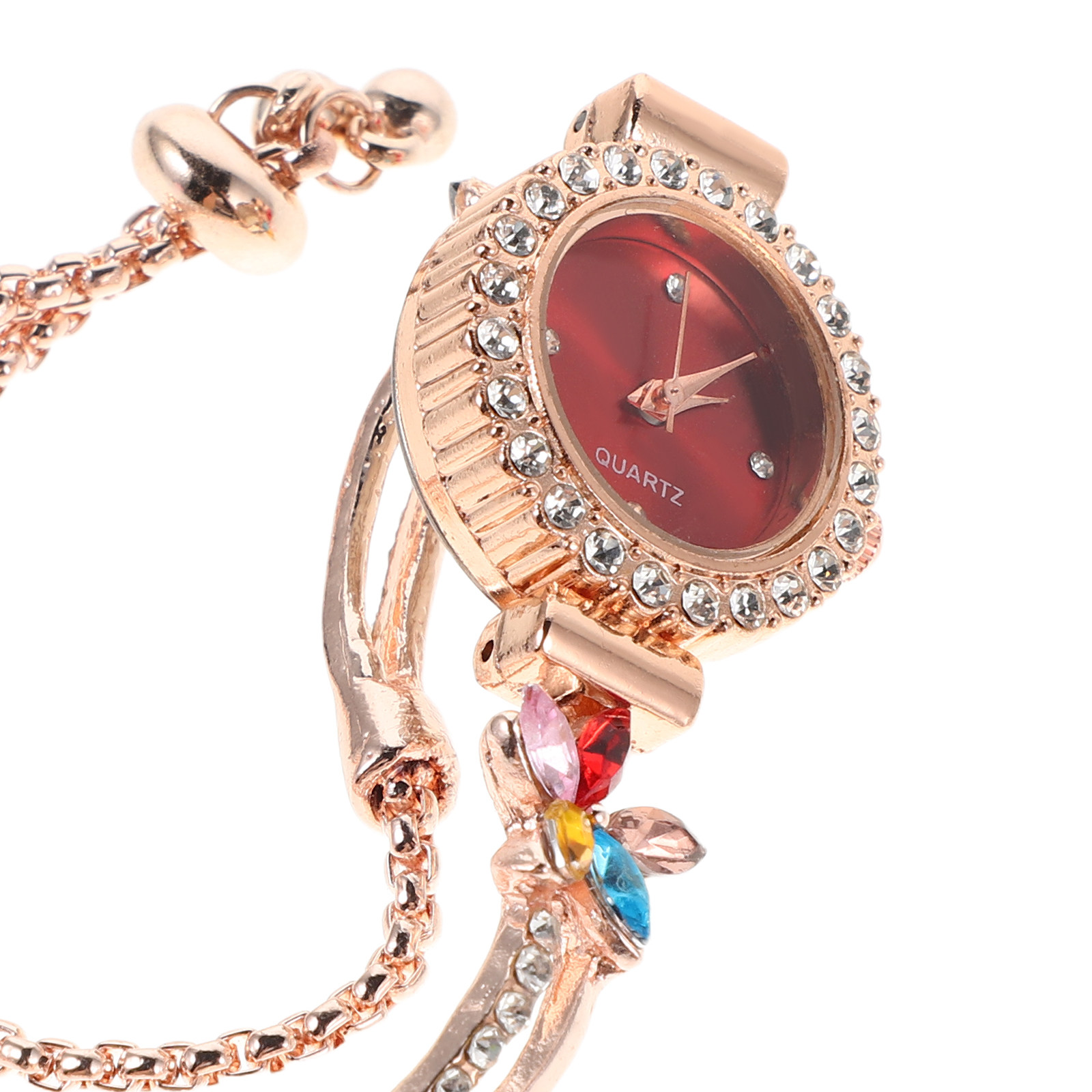 Kadın Çiçekli Taşlı Bileklik K - Jewels In Quartz Watches incelemesi ve fiyatı