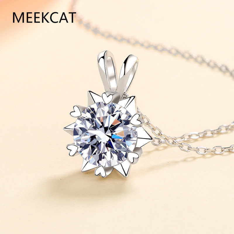Kadınlar için Moissanite Halo  - Crystal Choker Necklace incelemesi ve fiyatı