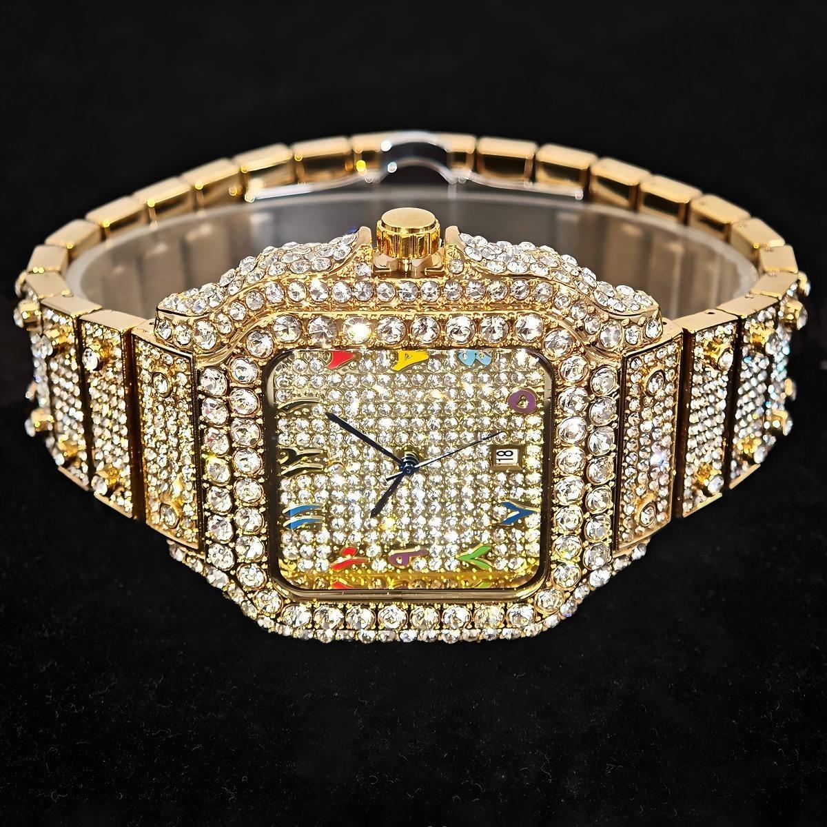 Sıcak Moda UNIGUET Tam Elmas K - Jewelry And Watches Luxury Brand incelemesi ve fiyatı