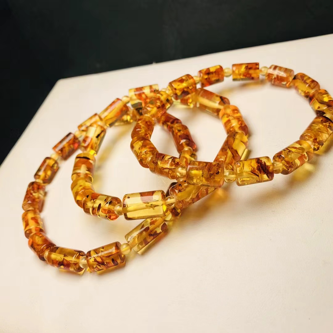 Doğal Piebald Amber Kırmızı Şe - Gemstone Bracelet Healing incelemesi ve fiyatı