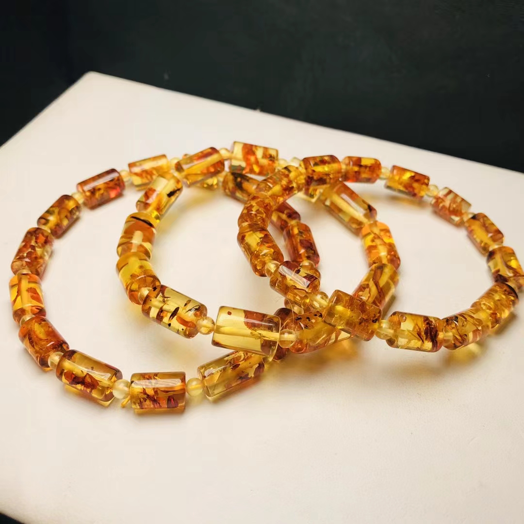 Doğal Piebald Amber Kırmızı Şe - Gemstone Bracelet Healing incelemesi ve fiyatı