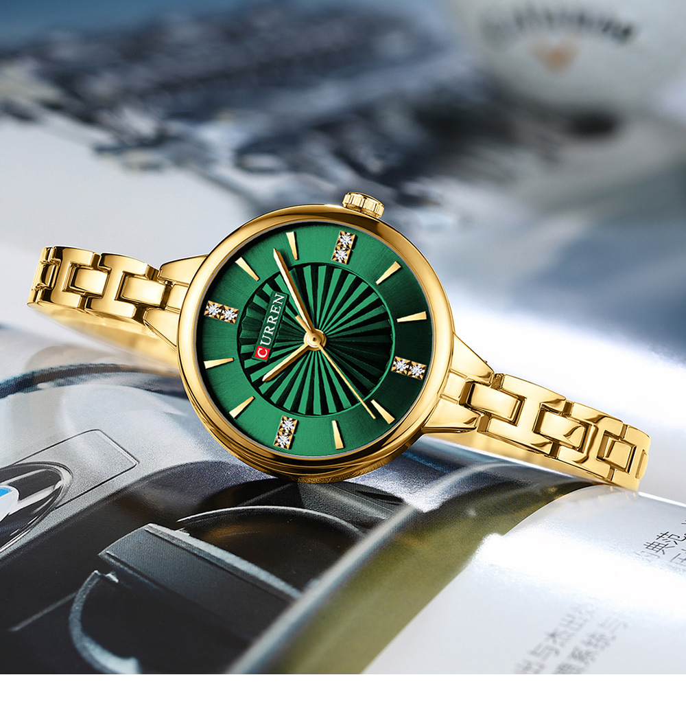 CURREN 9097 Üst Marka kadın Qu - Jewelry Watches Silver incelemesi ve fiyatı