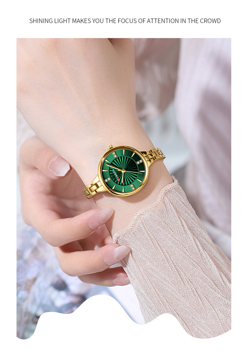 CURREN 9097 Üst Marka kadın Qu - Jewelry Watches Silver incelemesi ve fiyatı