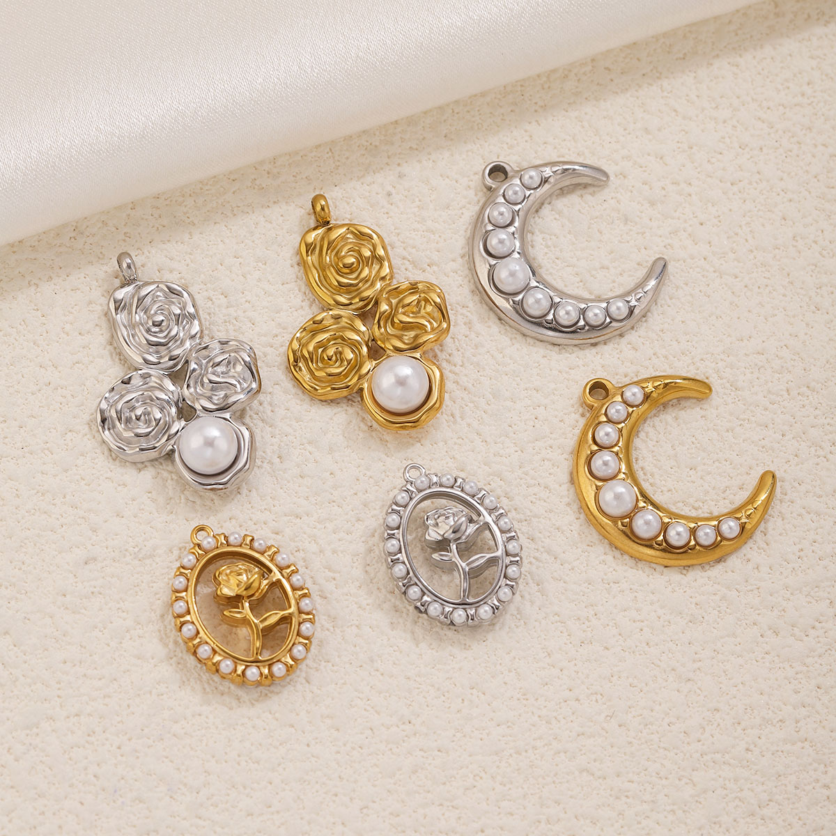 5 adet paslanmaz çelik 18K alt - Pearl Stud Earrings incelemesi ve fiyatı