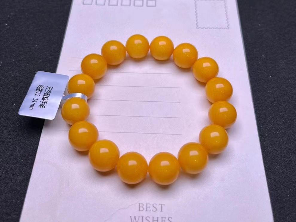 Doğal Sarı Amber Taş Yuvarlak  - Gemstone Bracelet Healing incelemesi ve fiyatı