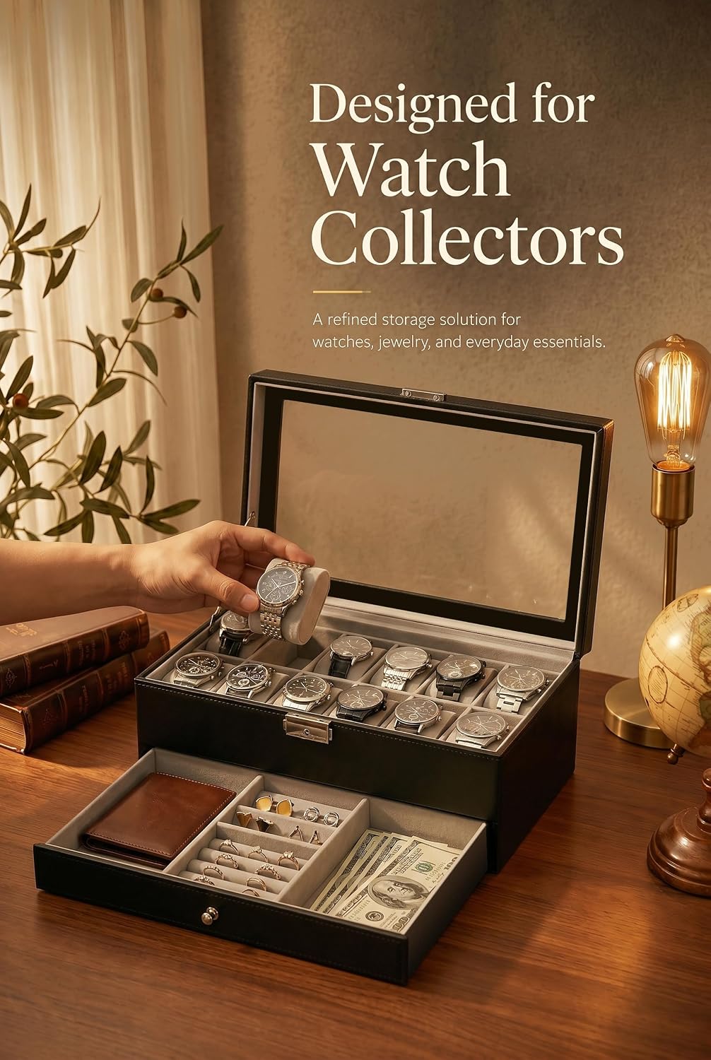 Erkekler İçin Saat Kutusu Düze - Jewelry And Watches Box incelemesi ve fiyatı