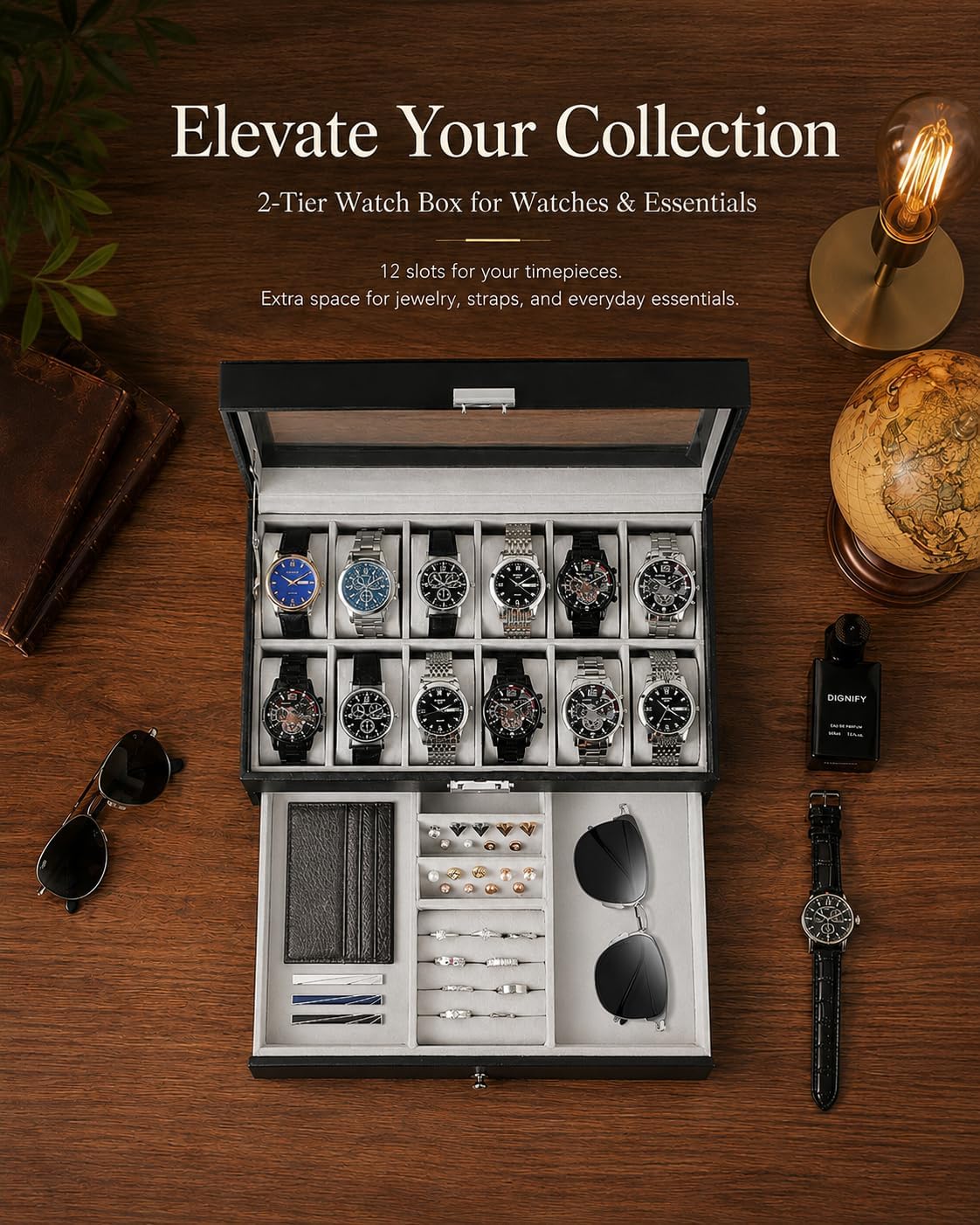 Erkekler İçin Saat Kutusu Düze - Jewelry And Watches Box incelemesi ve fiyatı