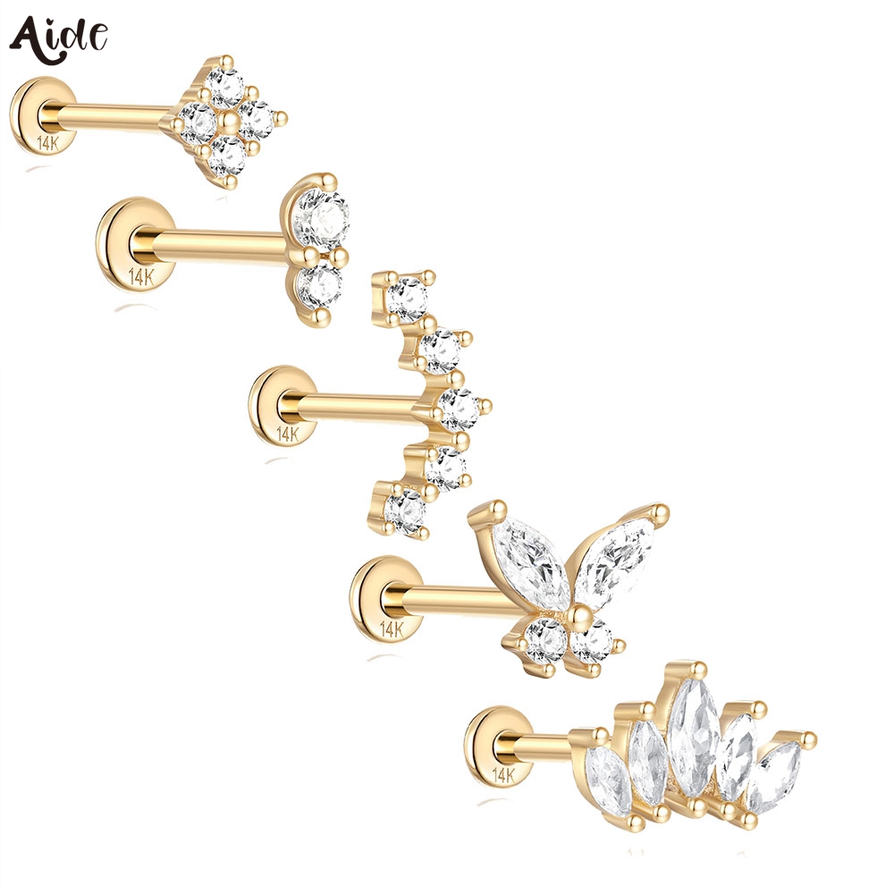 Aide DIY zirkon inci küpe 14k  - Pearl Stud Earrings incelemesi ve fiyatı