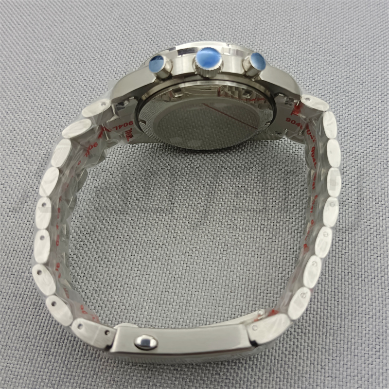 40mm VK63 Gümüş Saat Vaka Mavi - Jewelry Watches Silver incelemesi ve fiyatı