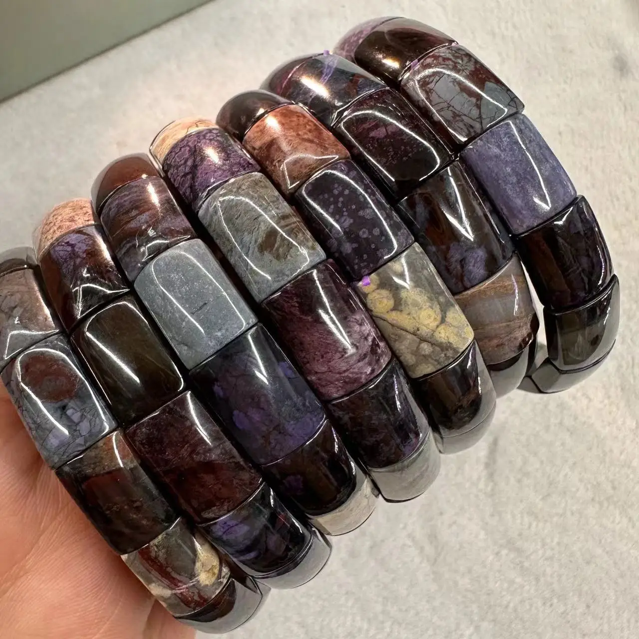 AAA Doğal Sugilite Bilezik 10* - Gemstone Bracelet Healing incelemesi ve fiyatı