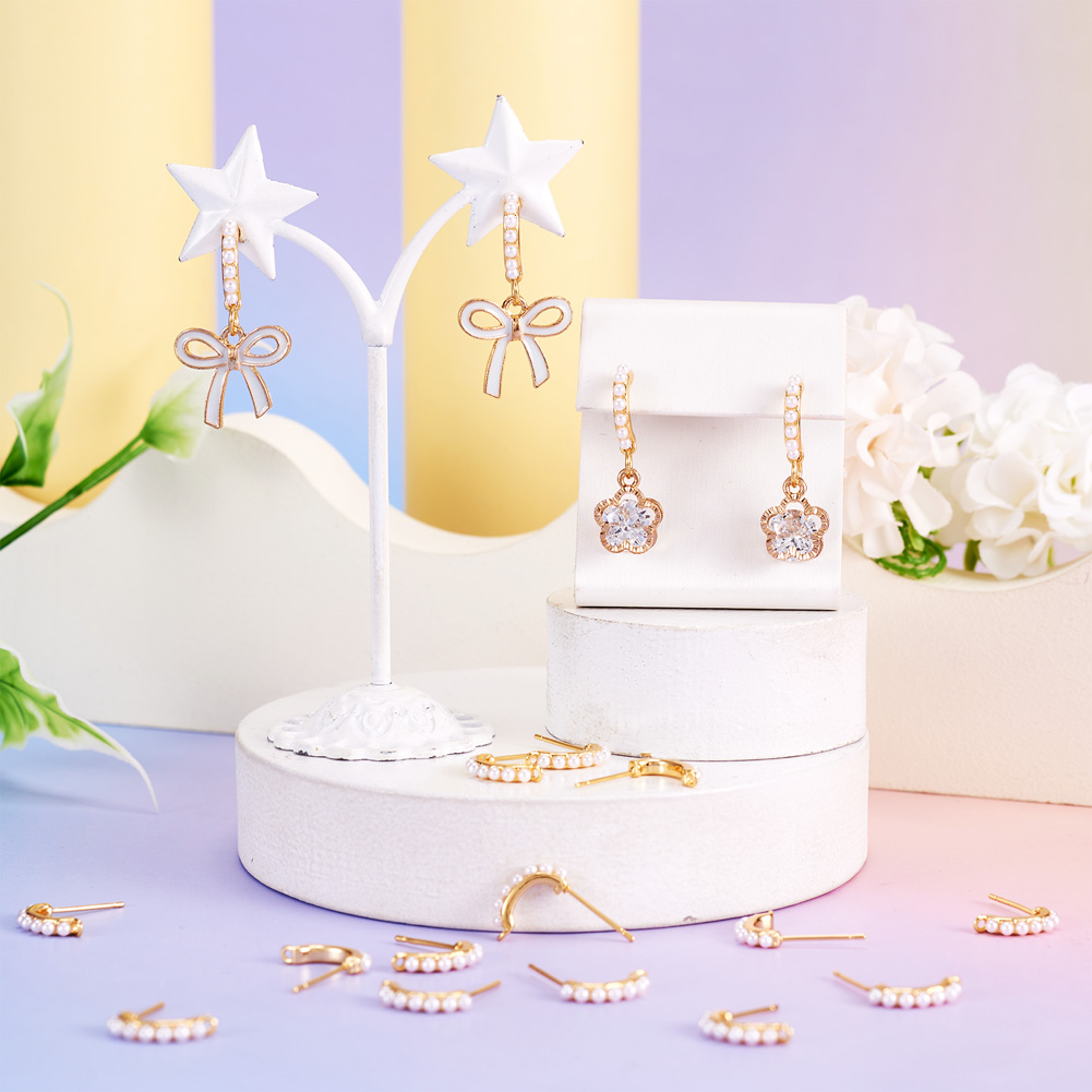 30 adet pirinç küpe aparatı, k - Pearl Stud Earrings incelemesi ve fiyatı