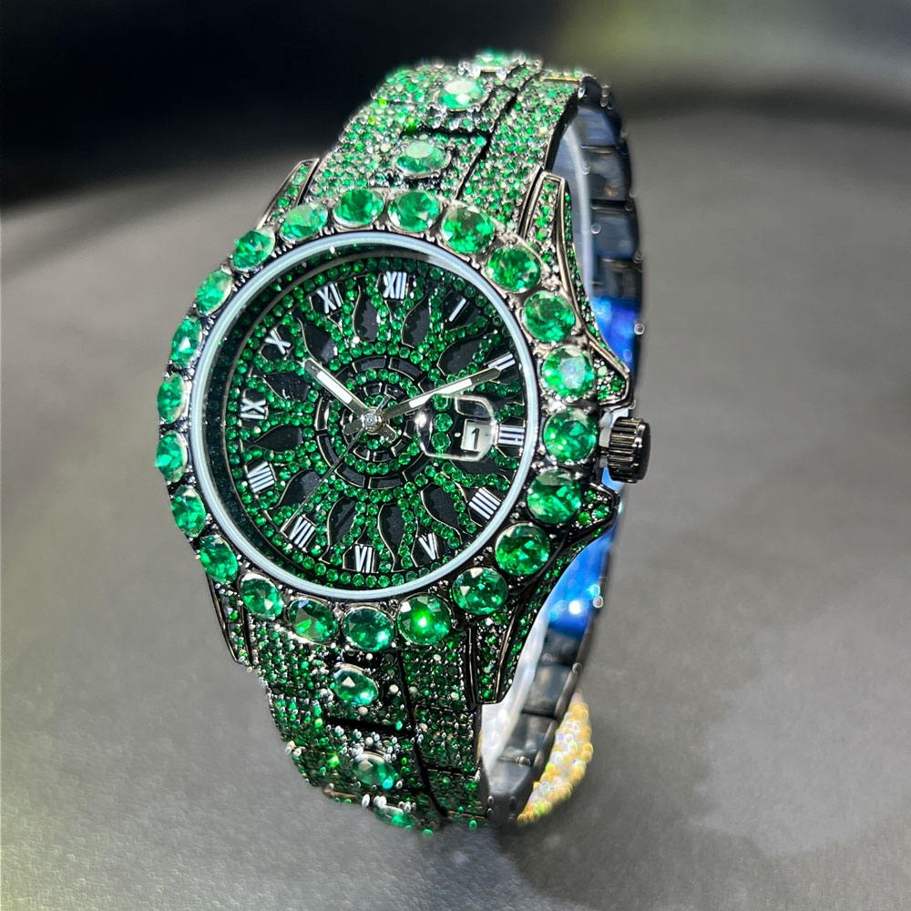 Yeşil Elmas Erkek Saati MISSFO - Jewelry And Watches Luxury Brand incelemesi ve fiyatı