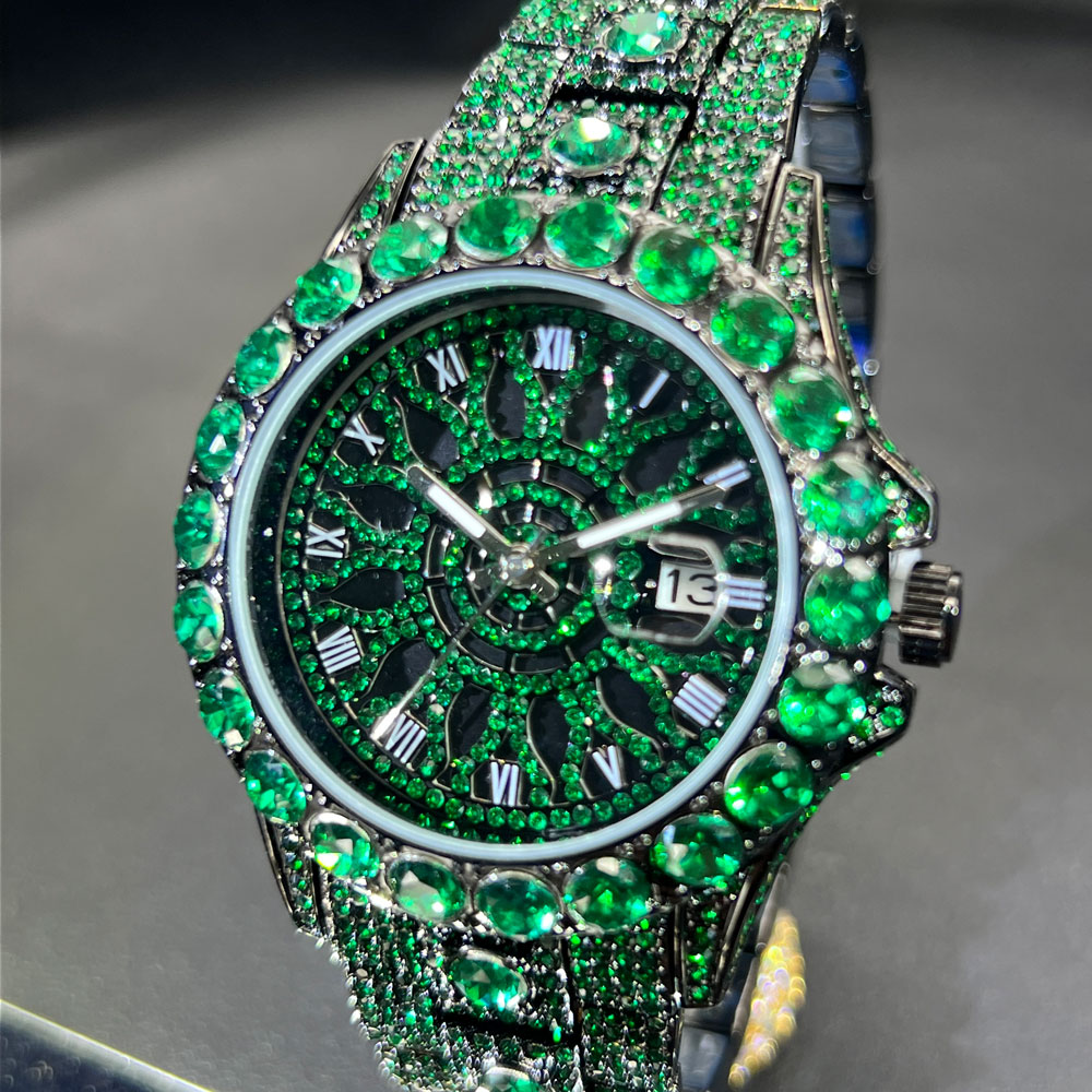Yeşil Elmas Erkek Saati MISSFO - Jewelry And Watches Luxury Brand incelemesi ve fiyatı